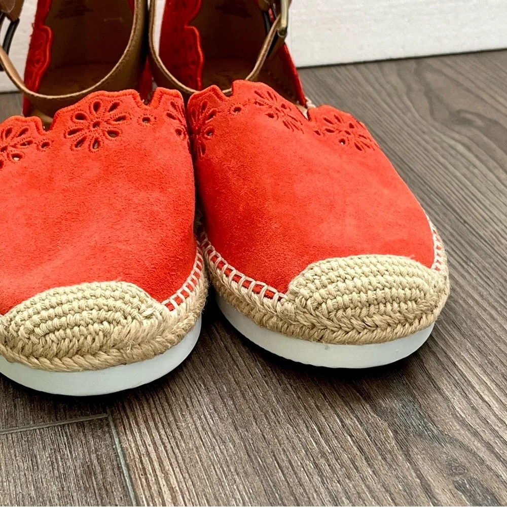 Crown Orange Espadrille Flats